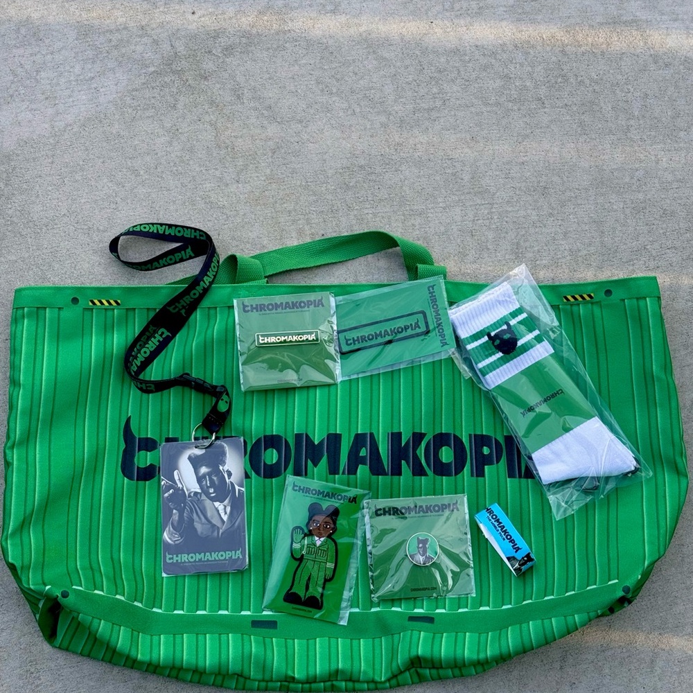 Green ChromaKopia VIP Tote Bag with Accessories